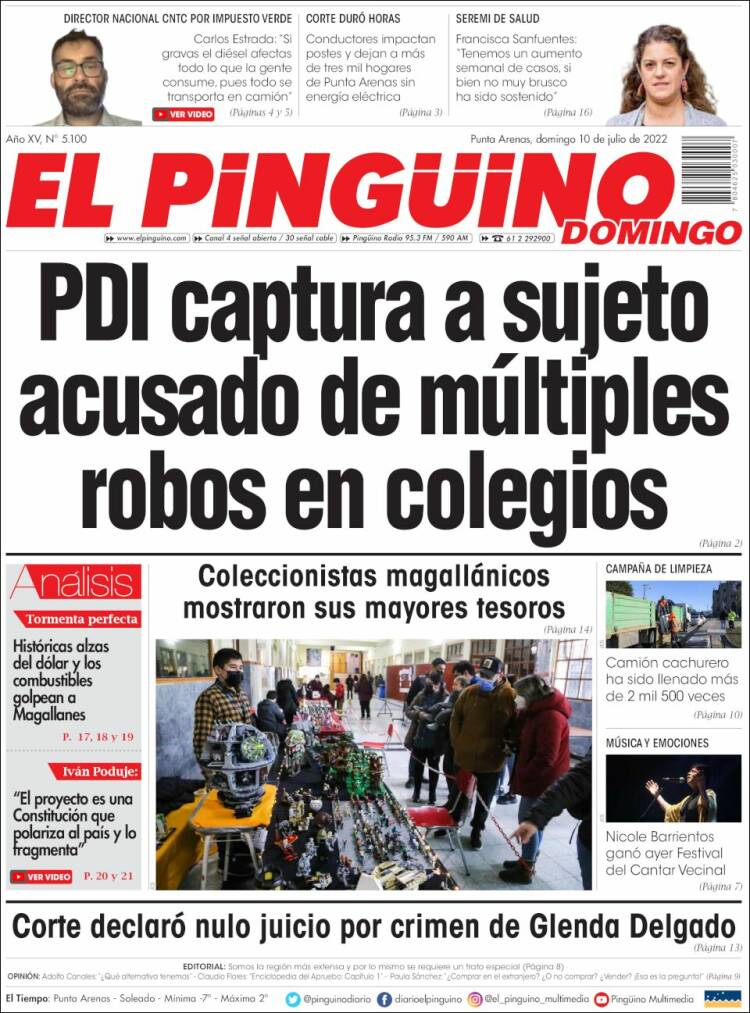 Portada de El Pingüino (Chile)