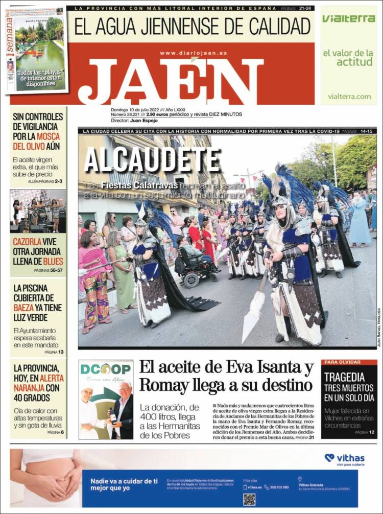 Portada de Diario Jaén (España)