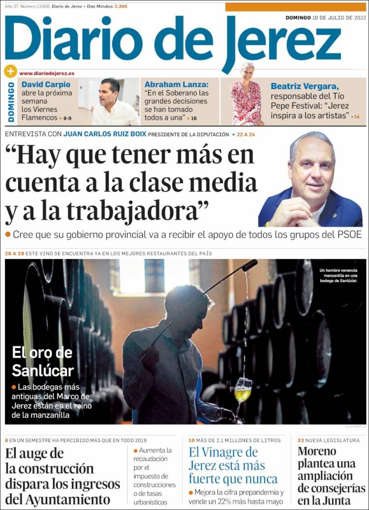 Portada de Diario de Jerez (Espa&ntilde;a)