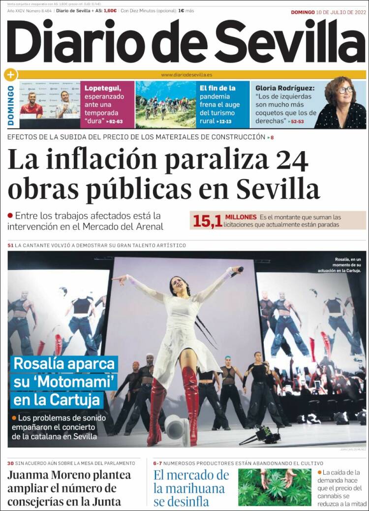 Portada de Diario de Sevilla (España)