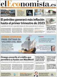 Portada de El Economista (España)