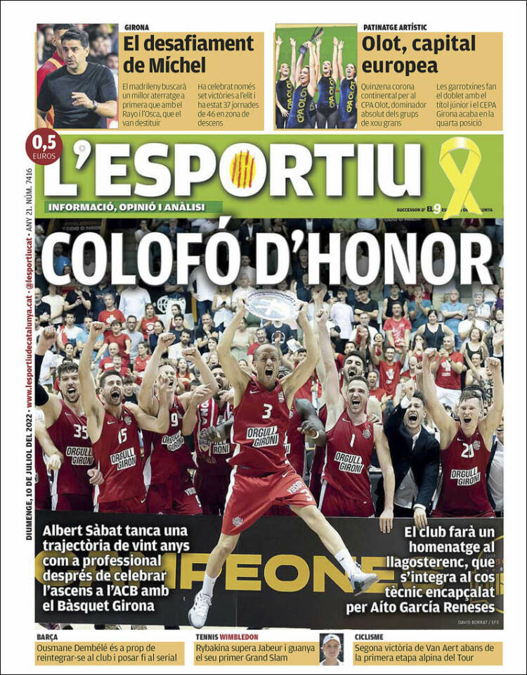 Portada de L'Esportiu : Girona (España)