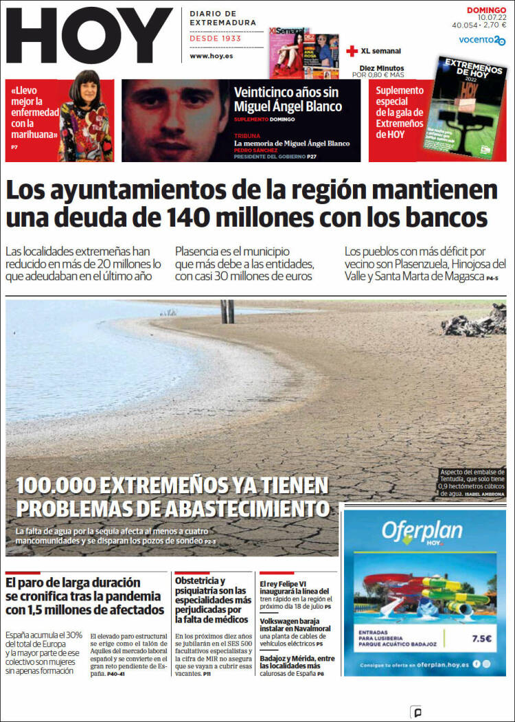 Portada de Hoy - Badajoz (España)