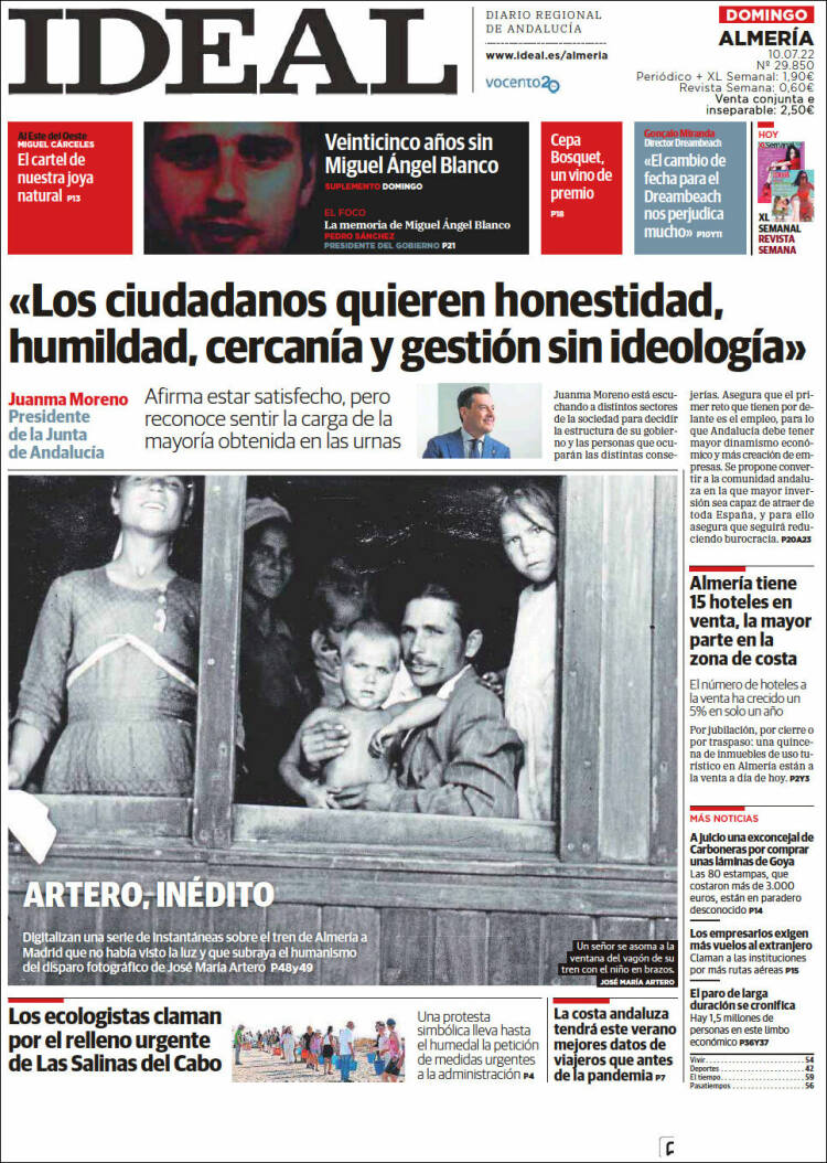 Portada de Ideal Almeria (España)