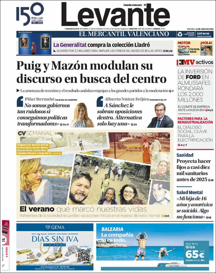 Portada de Levante (Espa&ntilde;a)