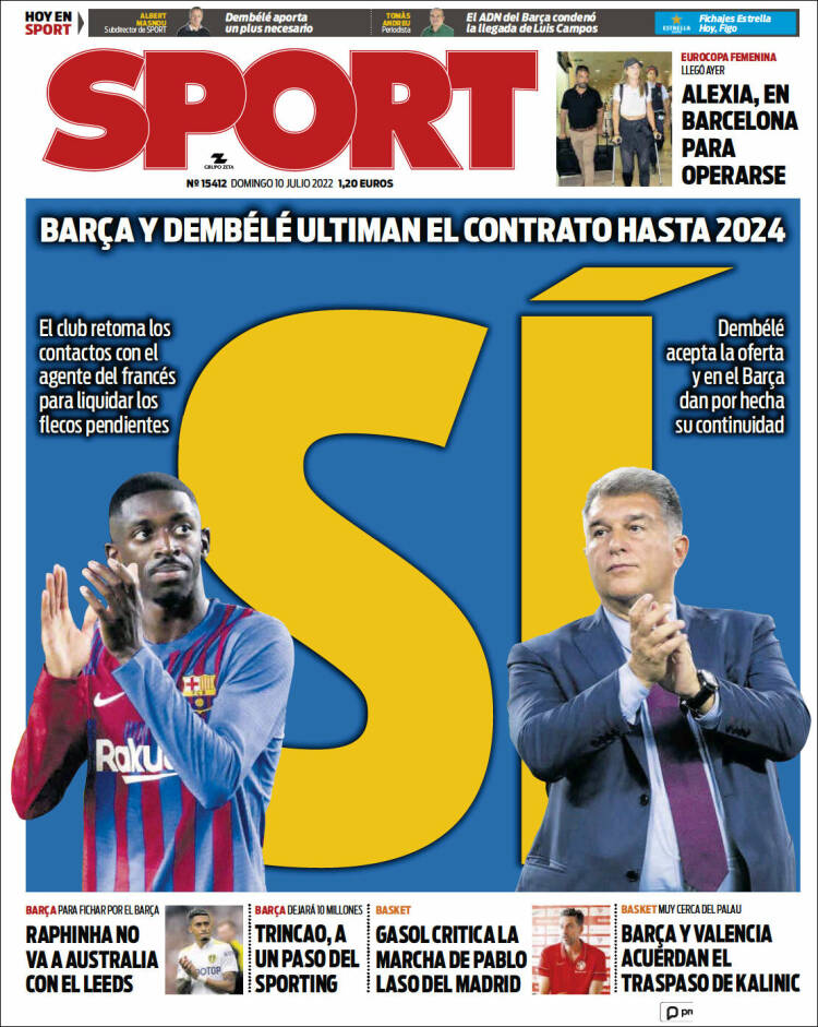 Portada de Sport (España)