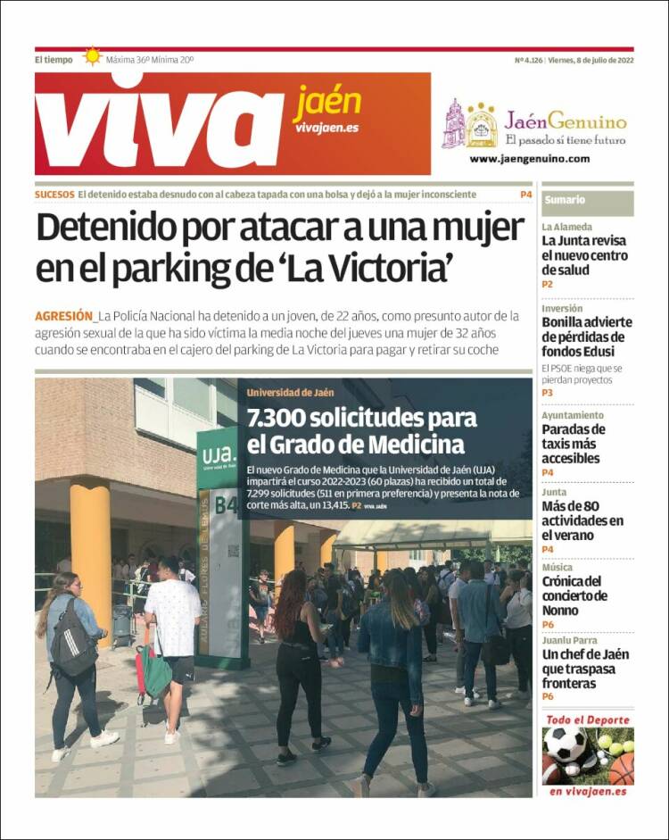 Portada de Viva Jaén (España)