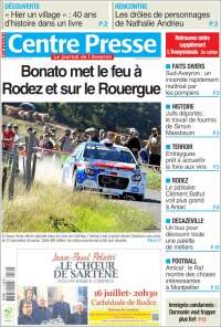 Portada de Centre Presse (Francia)