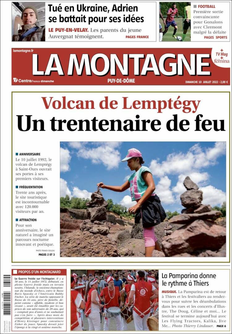 Portada de La Montagne (Francia)