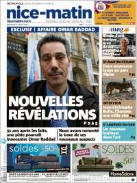 Portada de Nice-Matin (Francia)