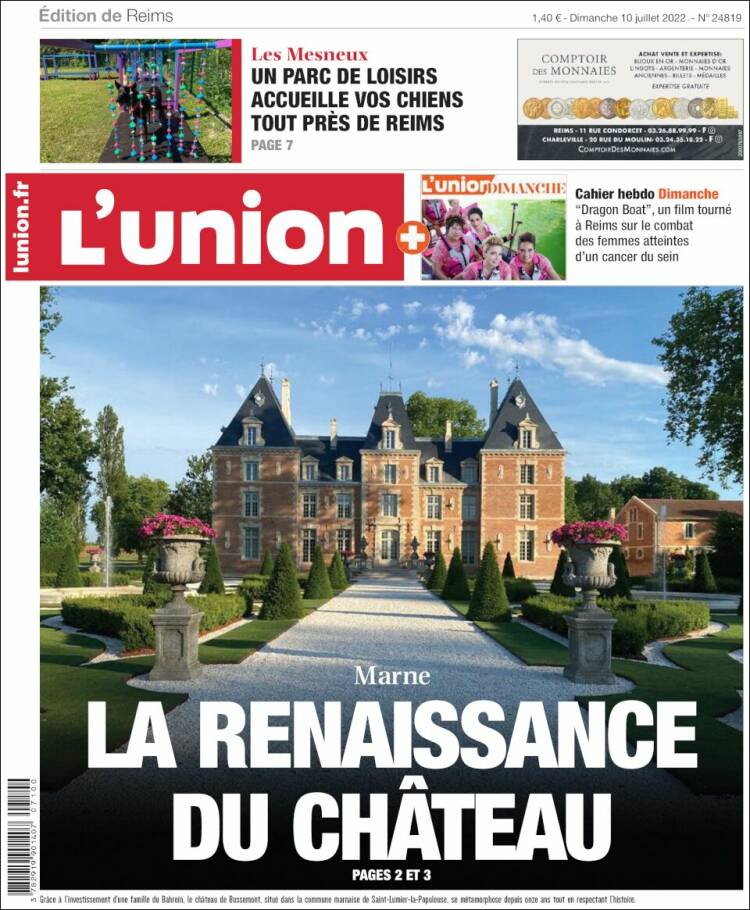 Portada de L'Union (Francia)