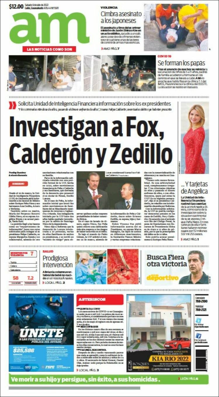 Portada de Al Día A.M. (M&eacute;xico)