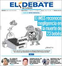 Portada de El Debate de Culiacán (M&eacute;xico)