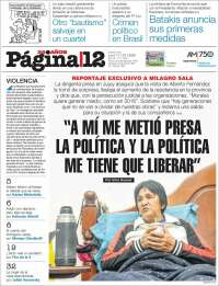 Portada de Página/12 (Argentina)