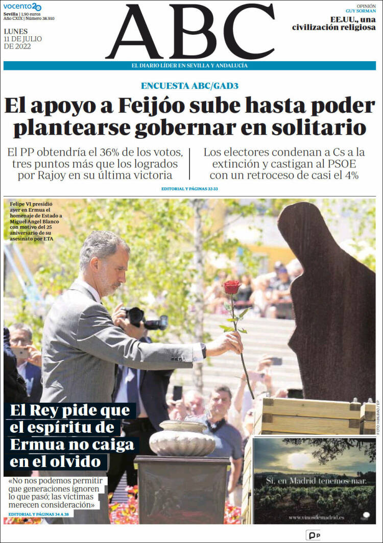 Portada de ABC - Sevilla (Spain)