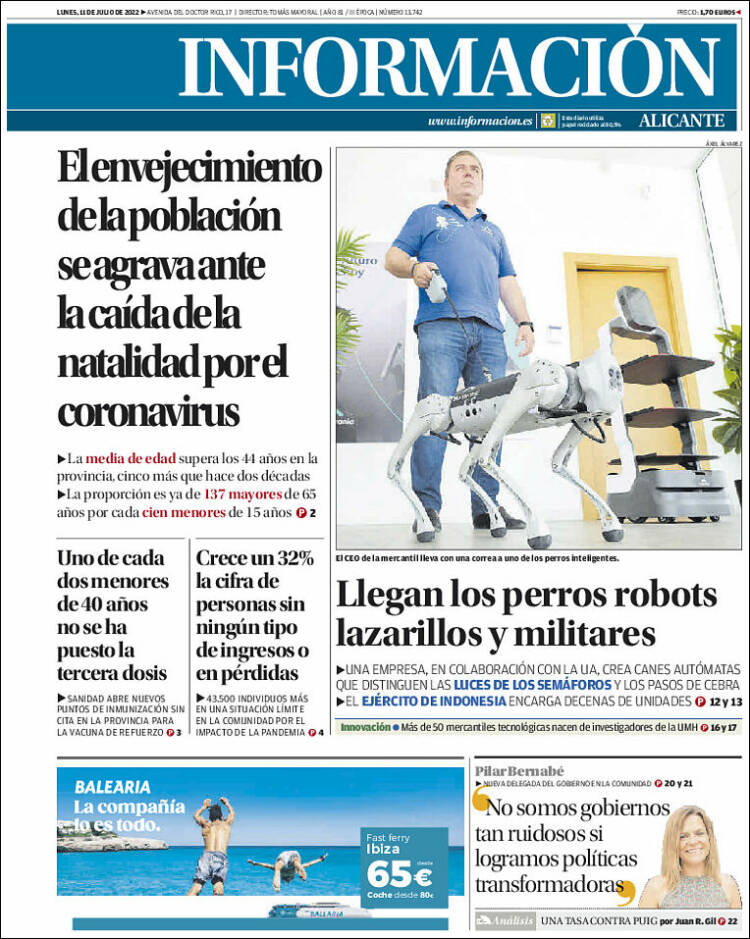 Portada de Diario Información (Spain)