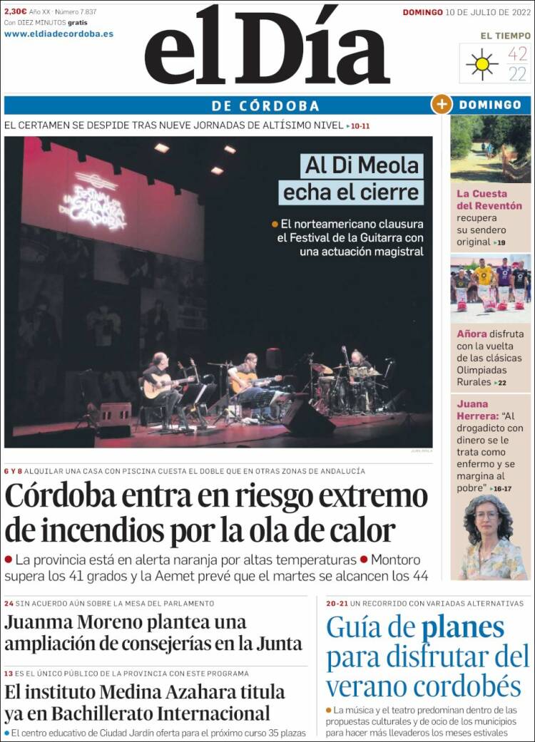 Portada de El Día de Córdoba (Spain)