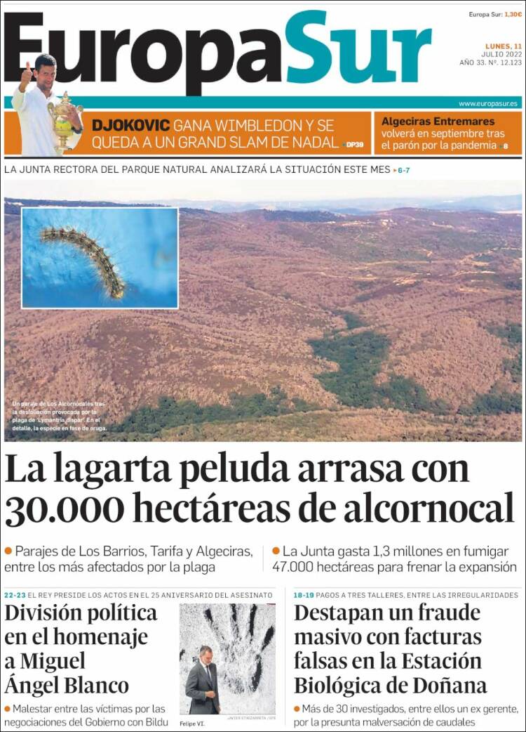 Portada de Europa Sur (Spain)