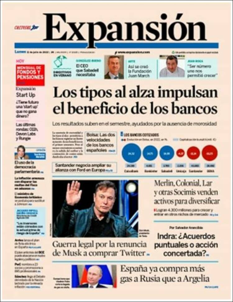 Portada de Expansión (Espa&ntilde;a)