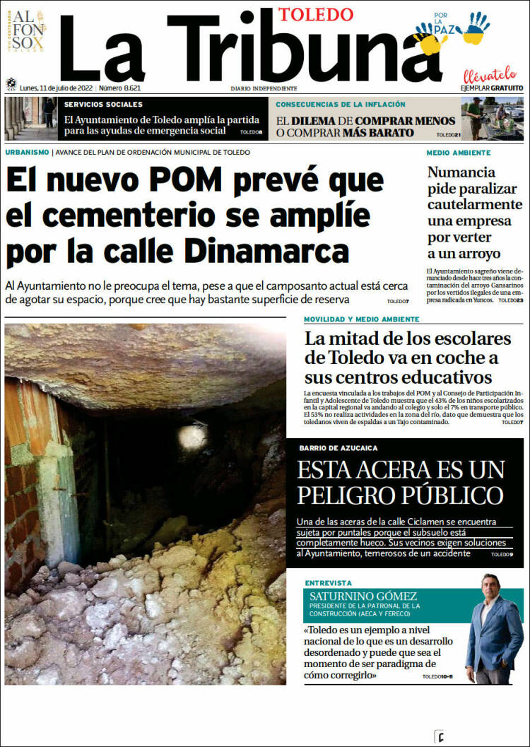 Portada de La Tribuna de Toledo (Spain)