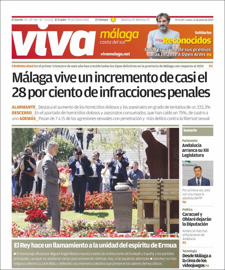 Portada de Viva Málaga (Spain)