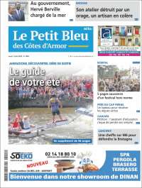 Portada de Le Petit Bleu (Francia)