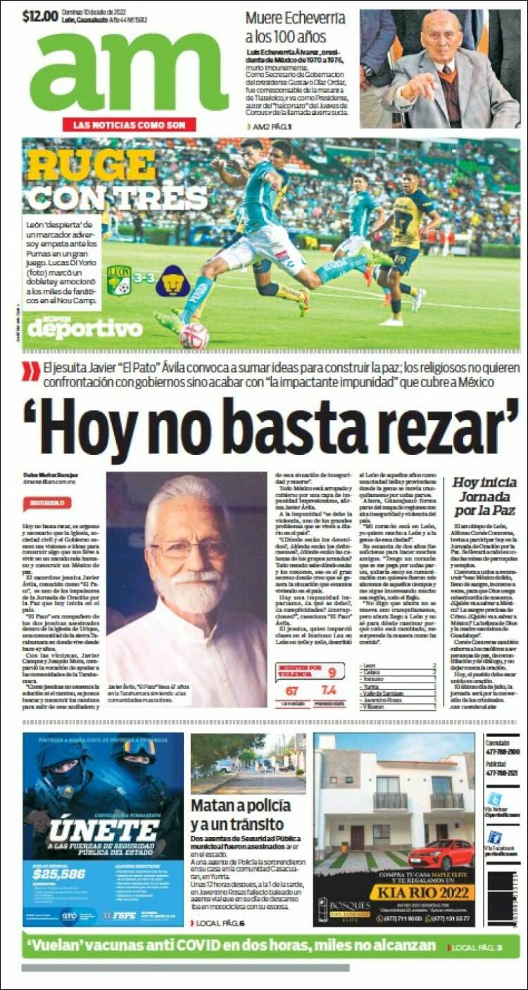 Portada de Al Día A.M. (México)