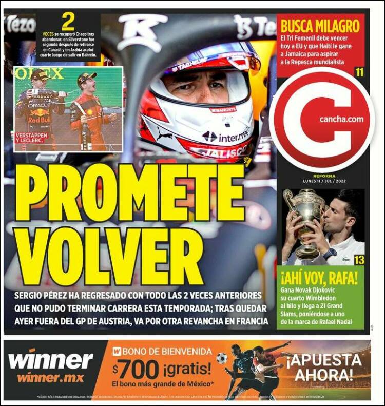 Portada de Cancha (México)