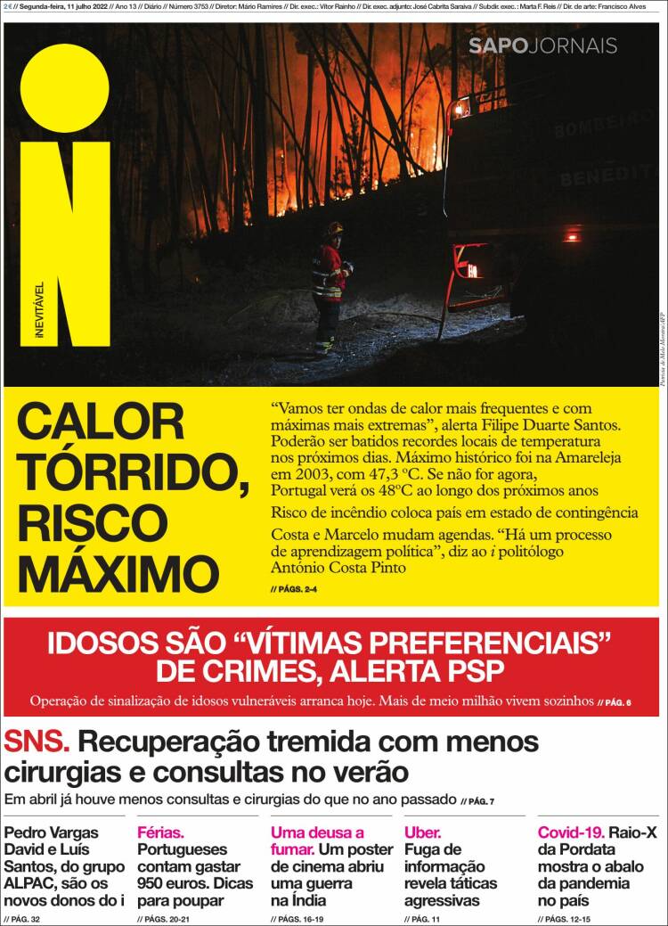 Portada de I - informação (Portugal)