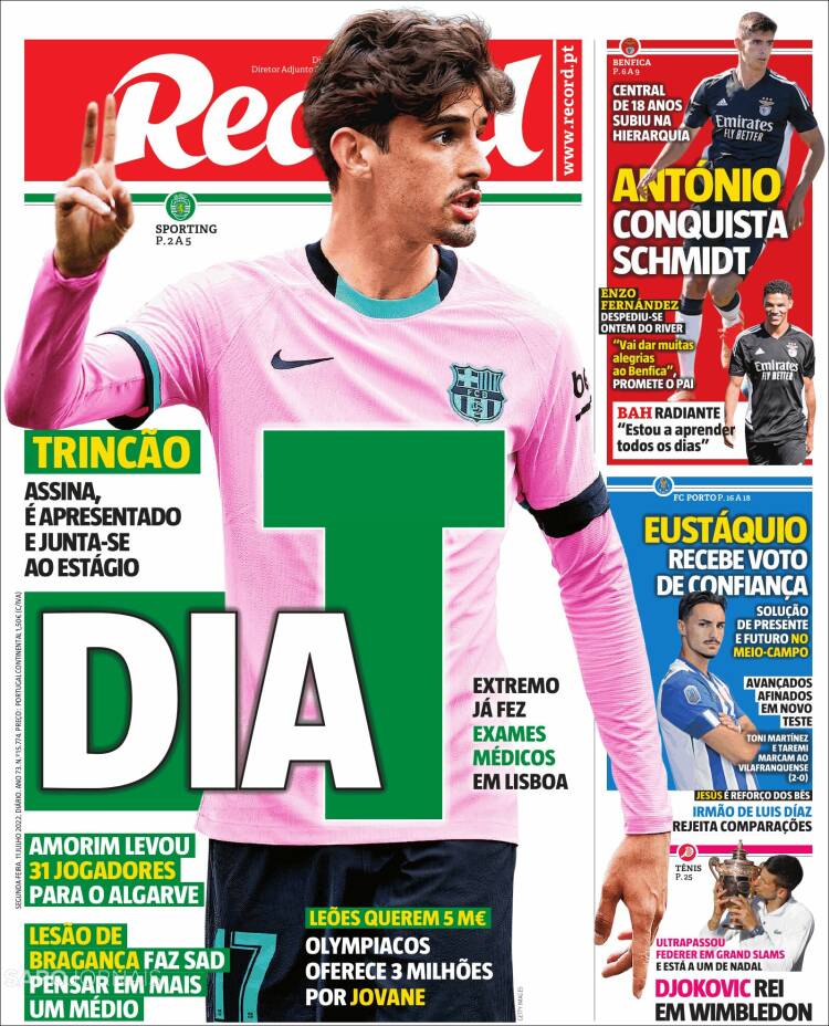 Portada de Record (Portugal)