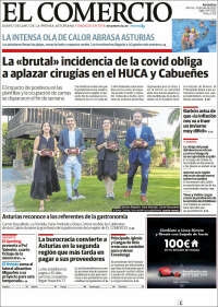 Portada de El Comercio (Spain)