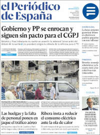 Portada de El Periódico de España (Spain)