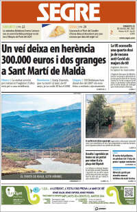 Portada de Segre (Spain)