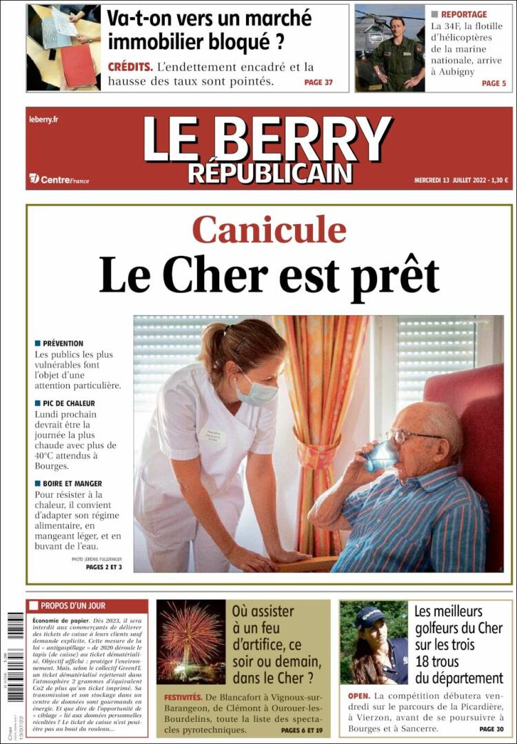 Portada de Berry Republicain (France)