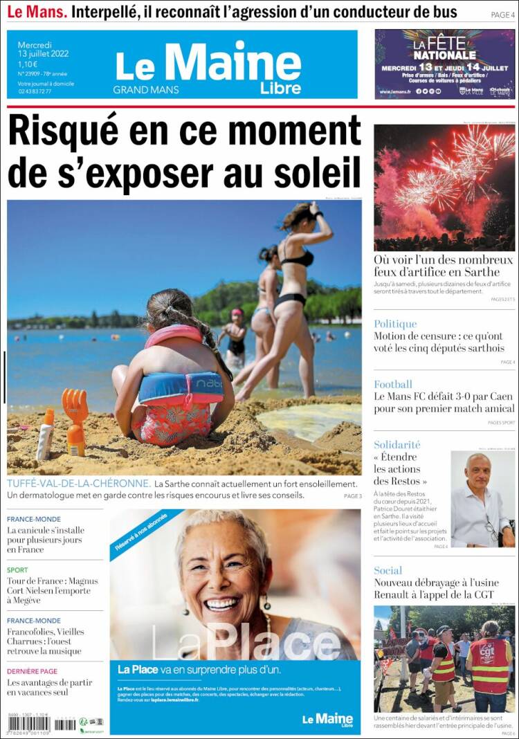 Portada de Le Maine Libre (France)