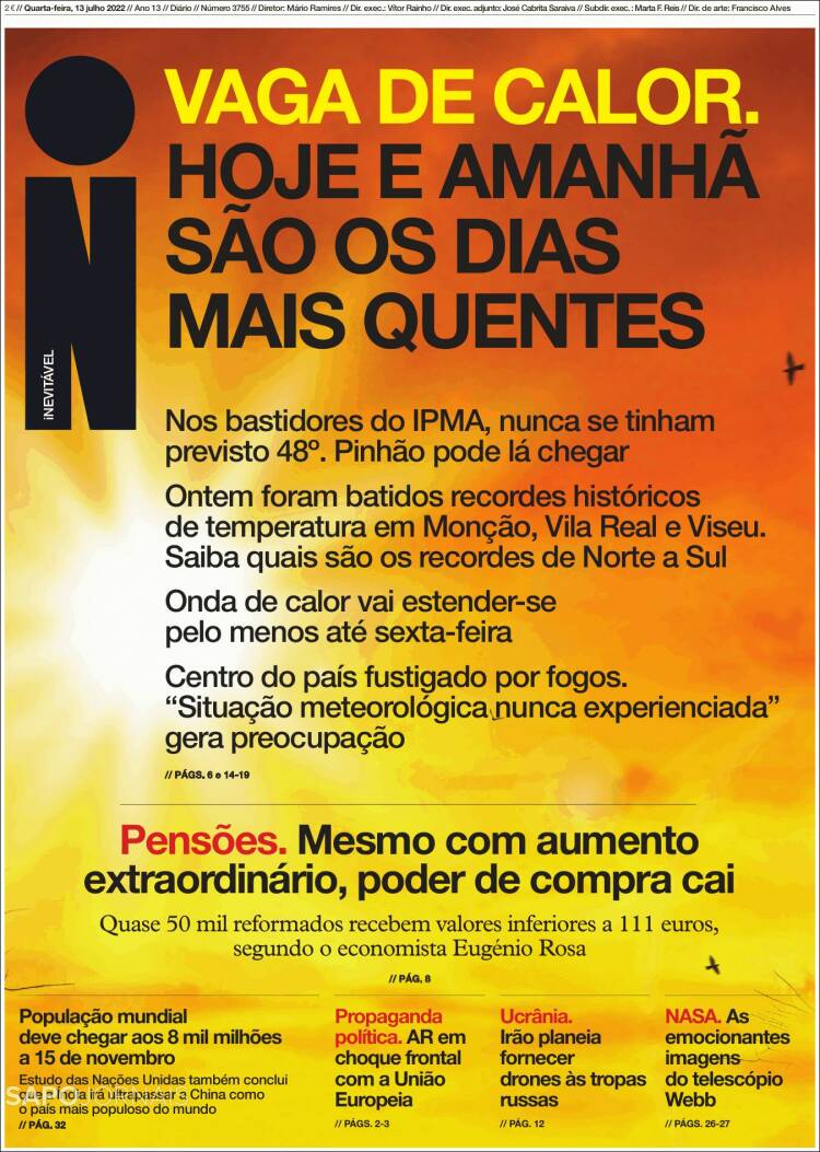 Portada de I - informação (Portugal)