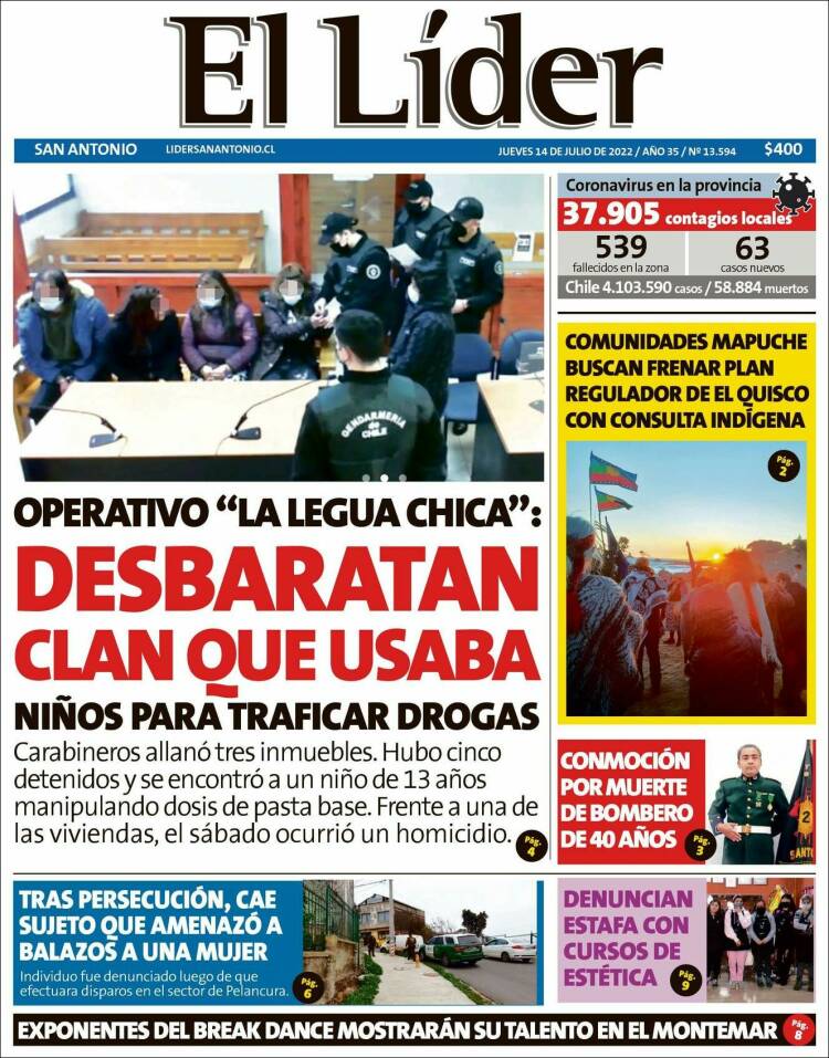 Portada de Lider de San Antonio (Chile)