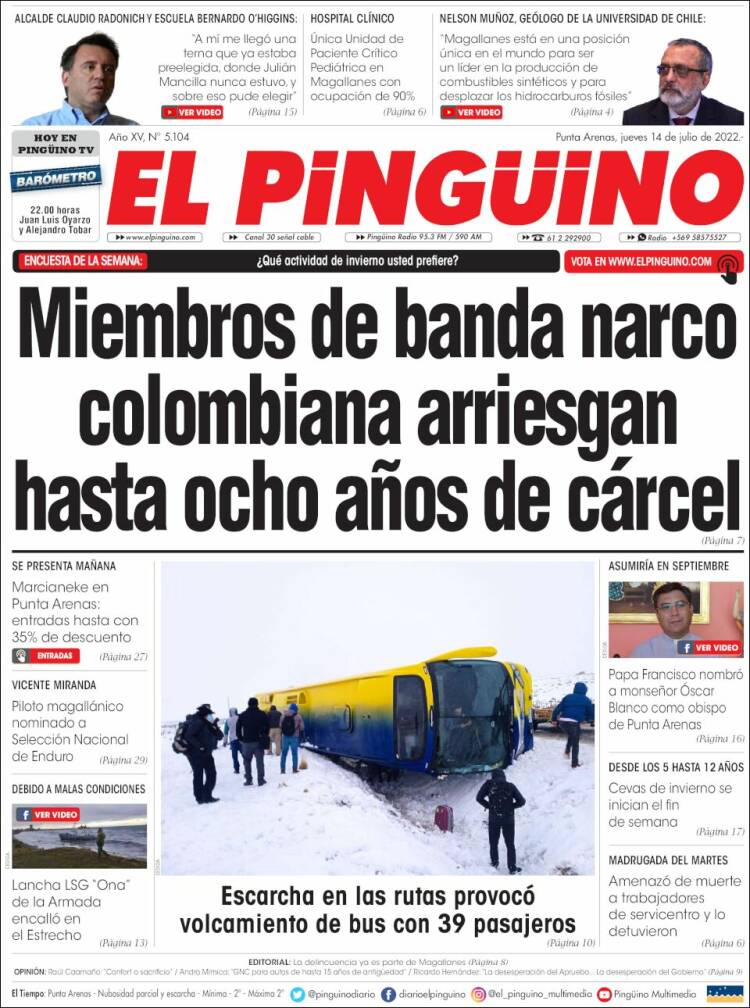 Portada de El Pingüino (Chile)