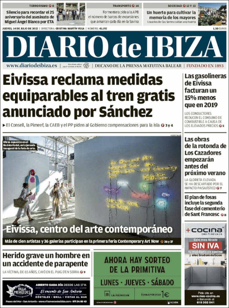 Portada de Diario de Ibiza (Spain)