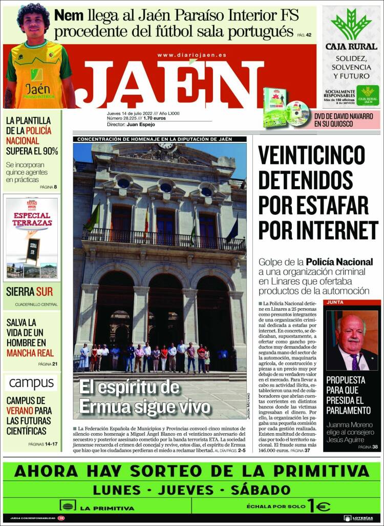 Portada de Diario Jaén (Spain)
