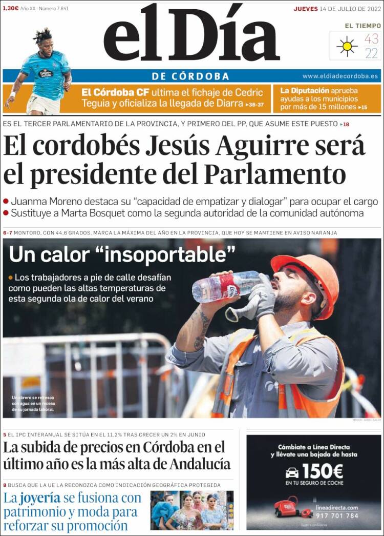 Portada de El Día de Córdoba (Spain)
