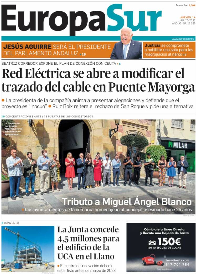 Portada de Europa Sur (Spain)