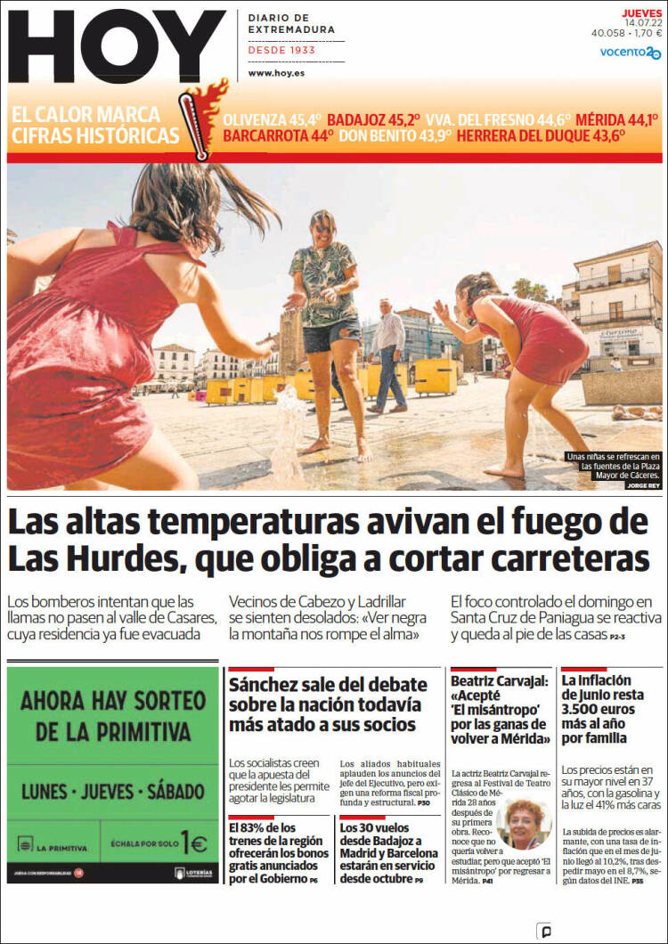 Portada de Hoy - Badajoz (Spain)