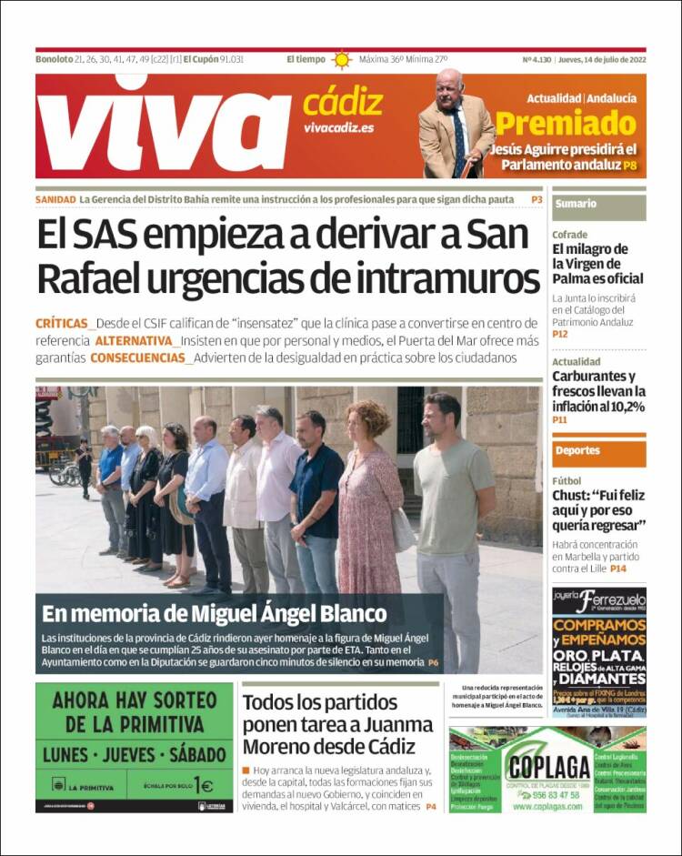 Portada de Información - Cadiz (Spain)