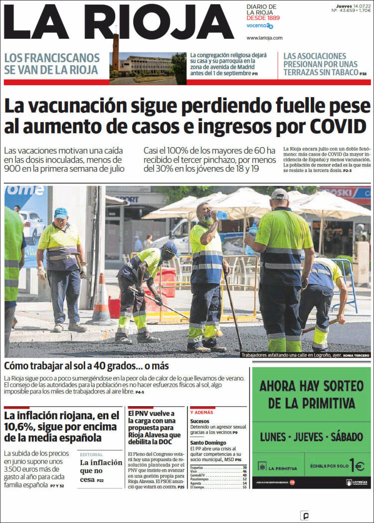 Portada de La Rioja (Spain)