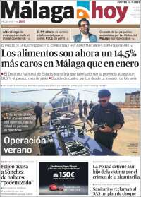 Portada de Málaga Hoy (Spain)