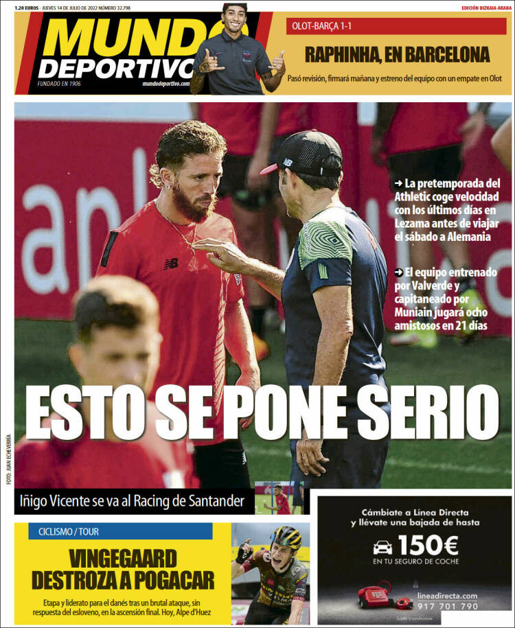 Portada de Mundo Deportivo Bizkaia (Spain)