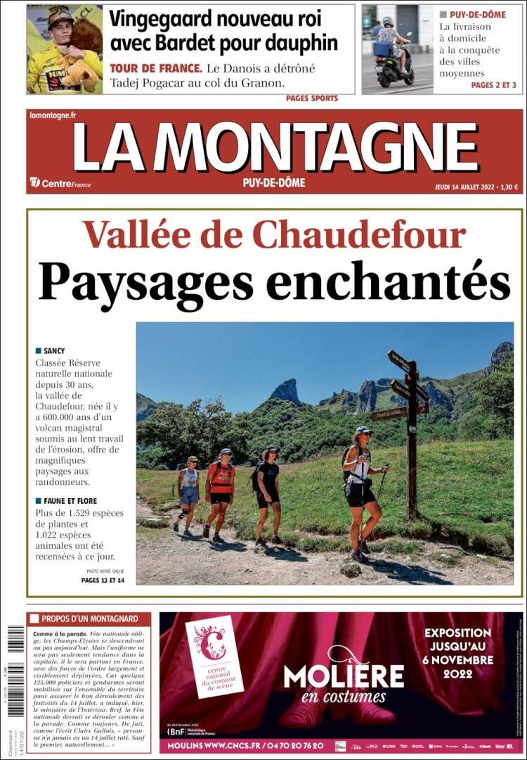 Portada de La Montagne (Francia)