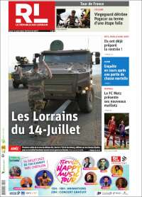 Portada de Le Republicain Lorrain (Francia)