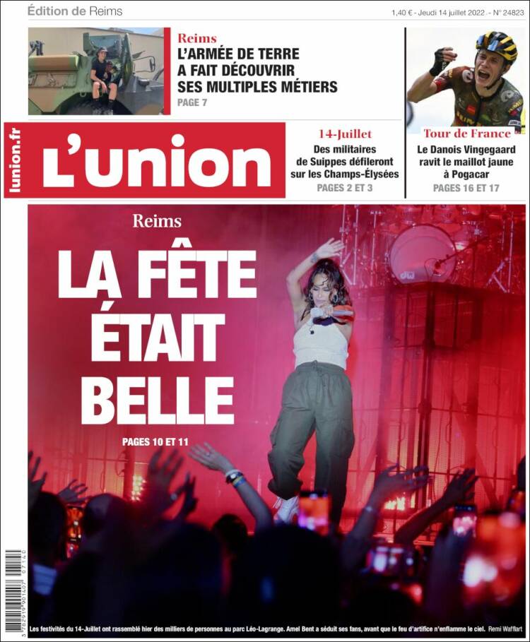 Portada de L'Union (Francia)